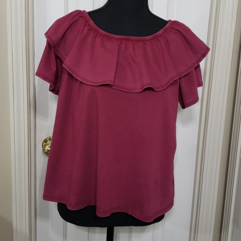 Old Navy Ruffled Plus-Size V-Neck Blouse